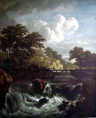 Jacob van Ruisdael Sunlight on the Waterfront Norge oil painting art